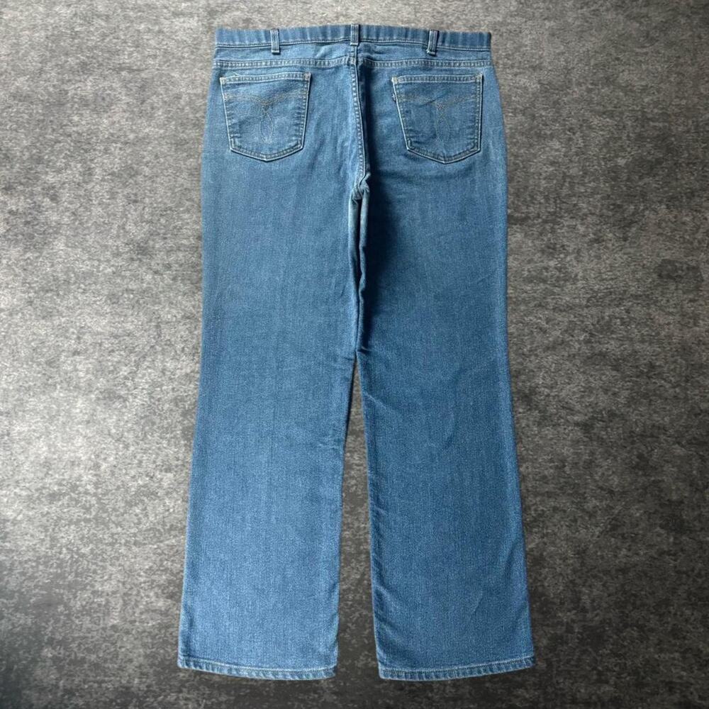 Vintage 1989 Levi's 40541 Skosh More Room Jeans Mens 40x30 USA Black Tab